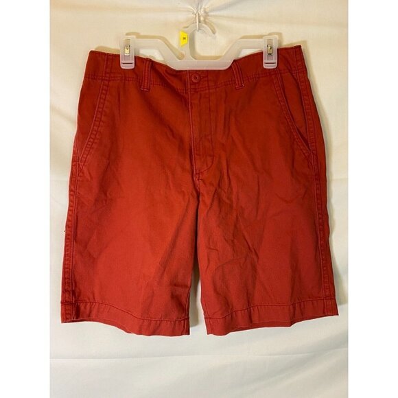 OLD NAVY MENS SIZE 33 SALMON SHORTS GREAT LENGTH - Picture 1 of 2